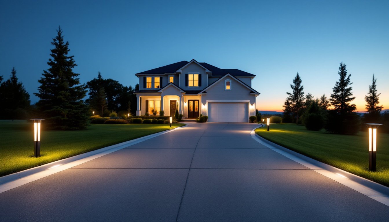 solar driveway lighting